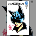 ABSOLUTE CATWOMAN #1 BLANK VARIANT SIGNED AND REMARKED BY KEN HAESER