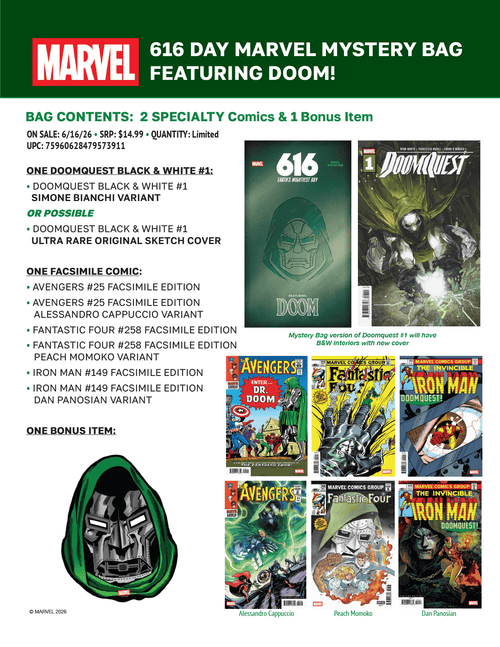 616 DAY MARVEL MYSTERY BAG FEATURING DOOM.