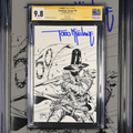 CGC SS 9.8 - GUNSLINGER #50 1:250 B&W TODD MCFARLANE SIGNED