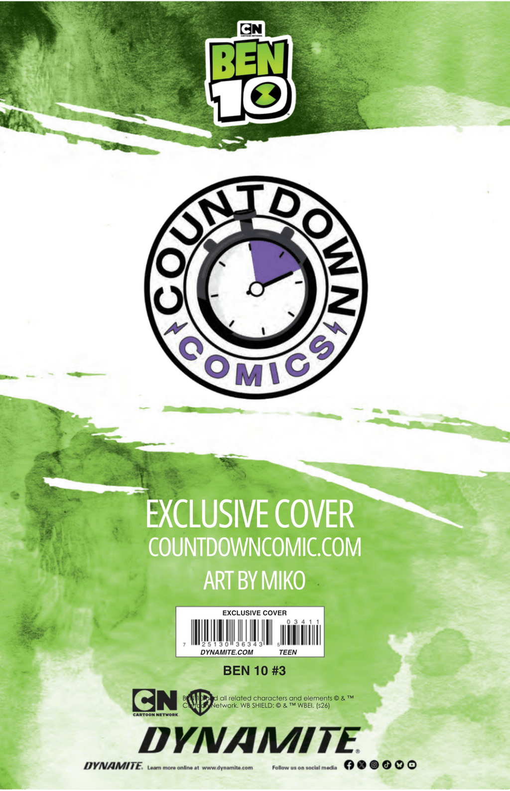 BEN 10 3 DIAMONDHEAD EXCLUSIVE VARIANT - Countdown Comics