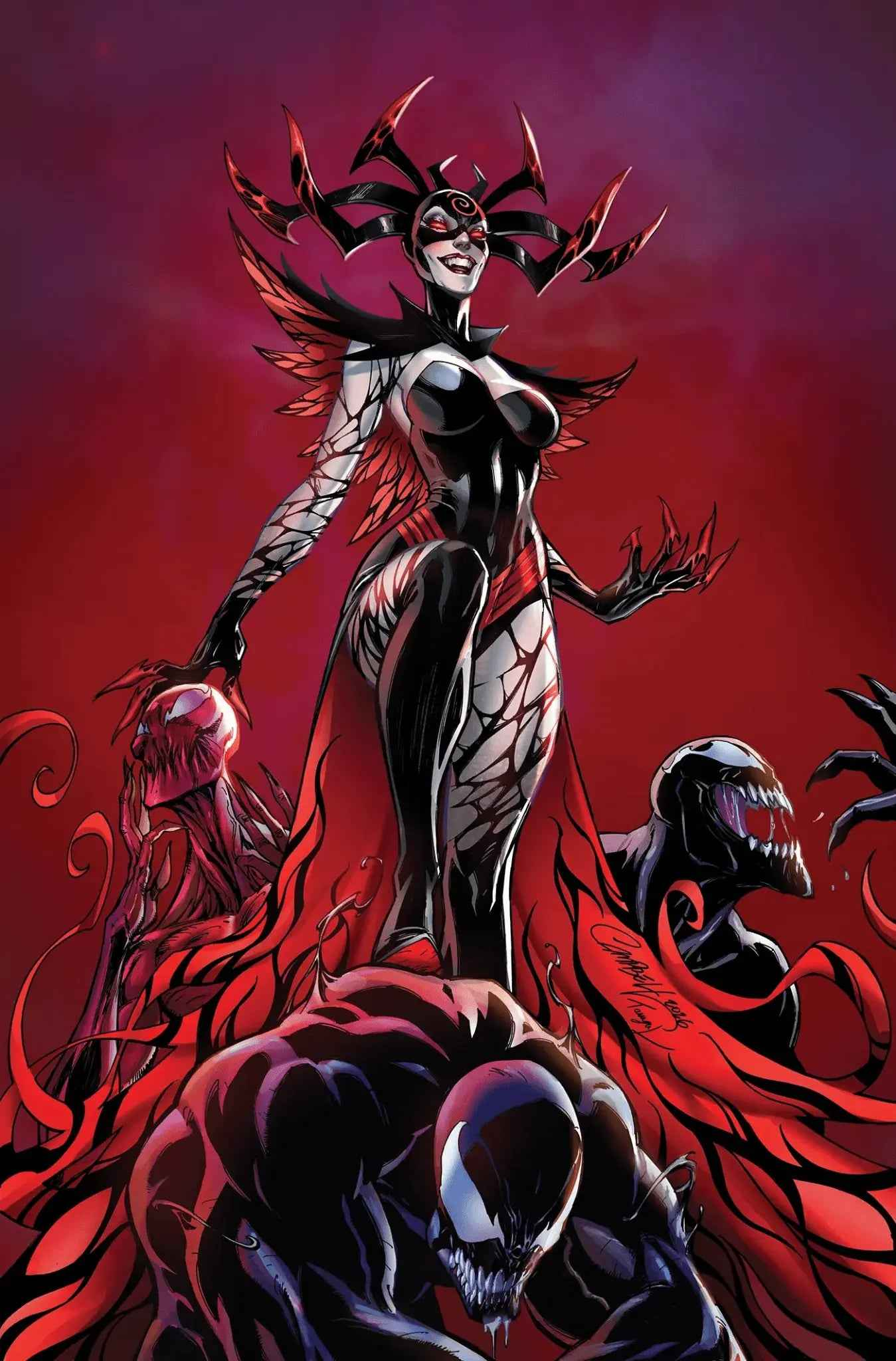 QUEEN IN BLACK #1 1:500 J. SCOTT CAMPBELL VIRGIN VARIANT.