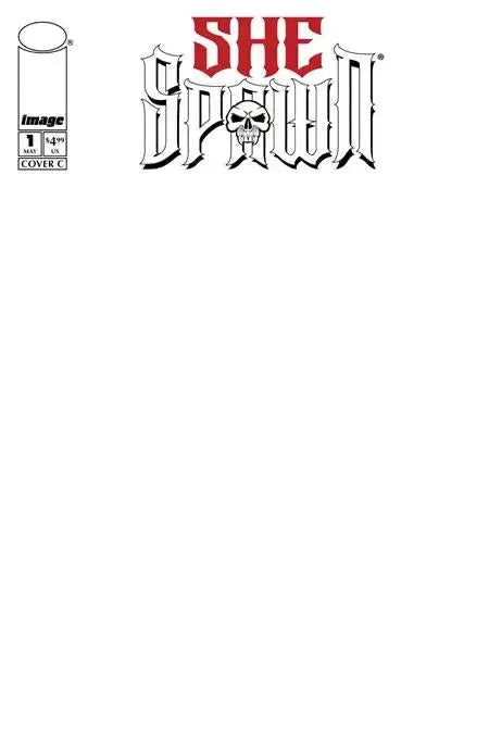 SHE - SPAWN 1 CVR C BLANK SKETCH - Countdown Comics